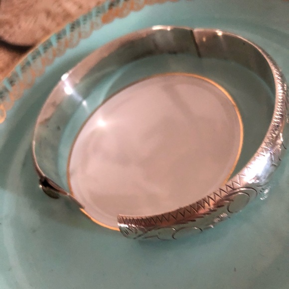 Vintage Sterling 925 Silver Bangle Bracelet - Picture 3 of 5